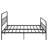 Latanja Metal Platform Bed Frame with Headboard-125557075