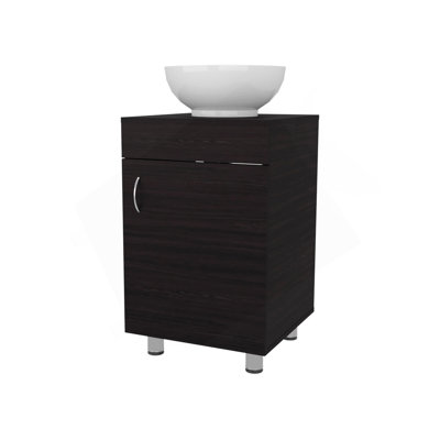 Meuble-lavabo avec lavabo intégré Wengue