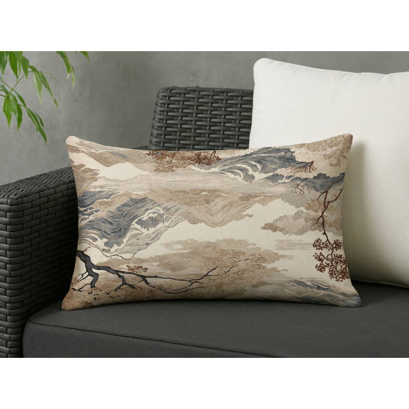 Flow Indoor And Outdoor Pillow, Rectangle 20"H x 14"W