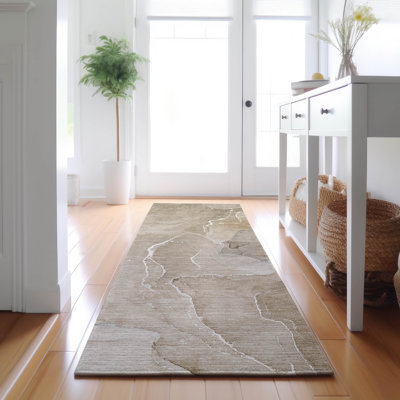 Premium Machine Washable Cerrito AMF511 Beige Rug