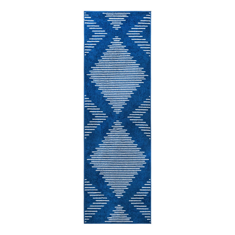 Geometric Indoor Rug, Runner 2' x 8'