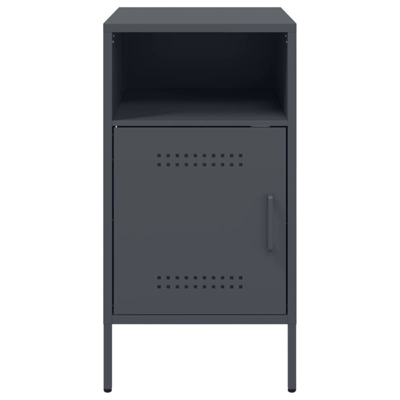 Bedside Cabinet 36x39x68 cm Steel, Anthracite