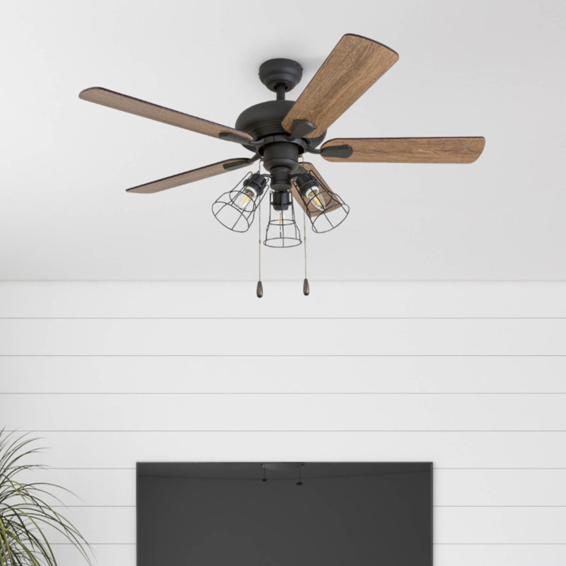 Ventilateur de plafond 42 po avec lumières Arlea, Télécommande à 3 vitesses