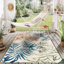 Onley Palm Frond Floral Indoor/Outdoor Area Rug Orange/Ivory/Blue-69986562