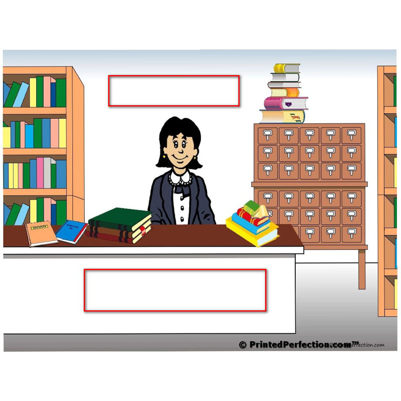 Ornement de Noël personnalisable Librarian, Oui