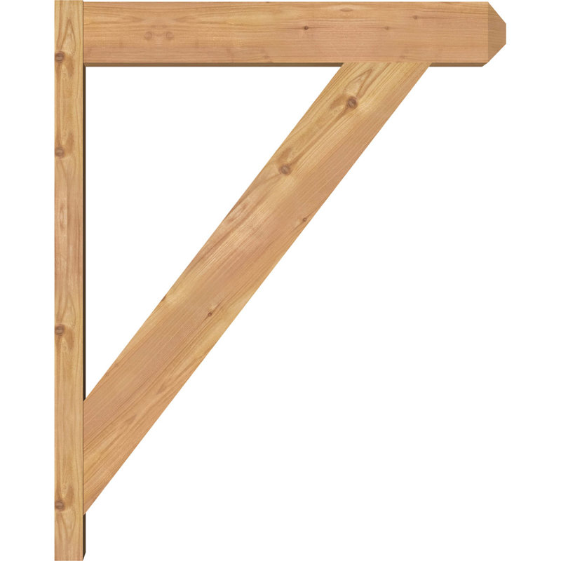 Artisan traditionnel en bois rustique, Cèdre rouge de l'Ouest l 5 1/2 po (lisse), P 26 po x H 32 po