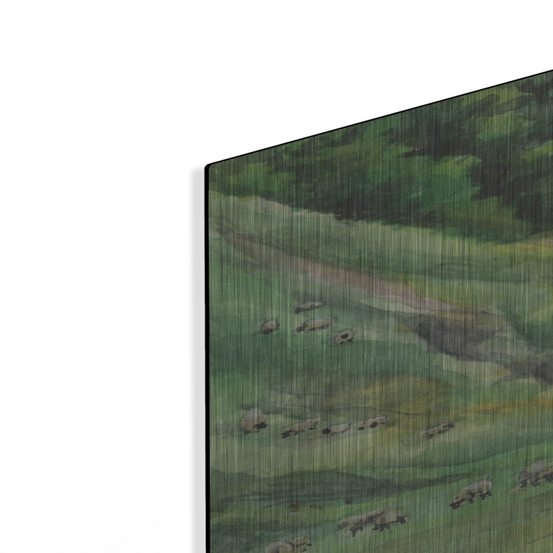  «Hillside Graze» par Anika Goodhue, art mural en métal, 24 po x 36 po, H 36 po x l 24 po