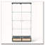 Vitrine moderne en verre avec 2 grands tiroirs et lumières DEL-1909955341