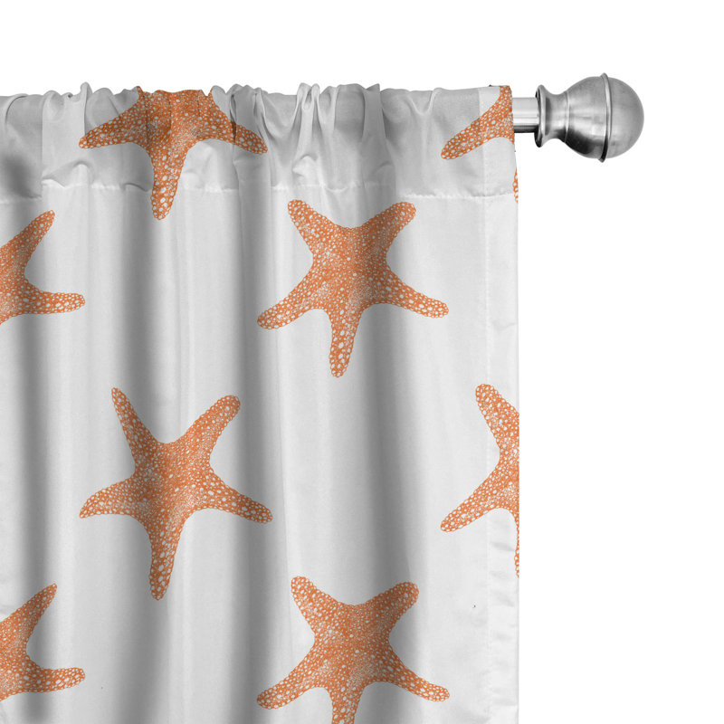 Panneau coulissant semi-diaphane avec passe-tringle Starfish, 28 po x 63 po