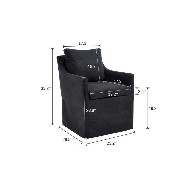 Fauteuil en chenille, Chenille  Black