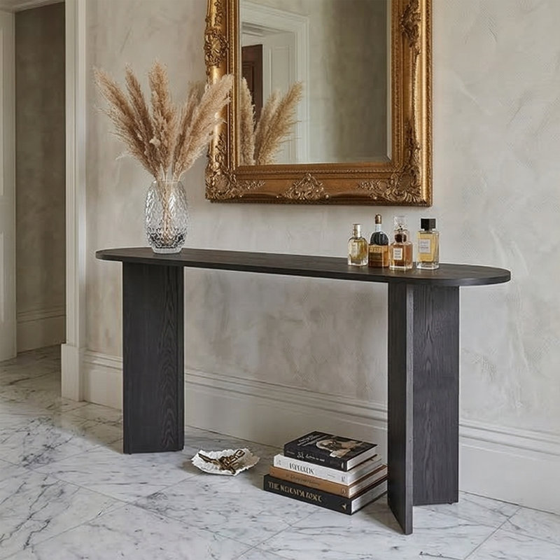 Console de vestibule Everly Curvilinear, Lumière noire