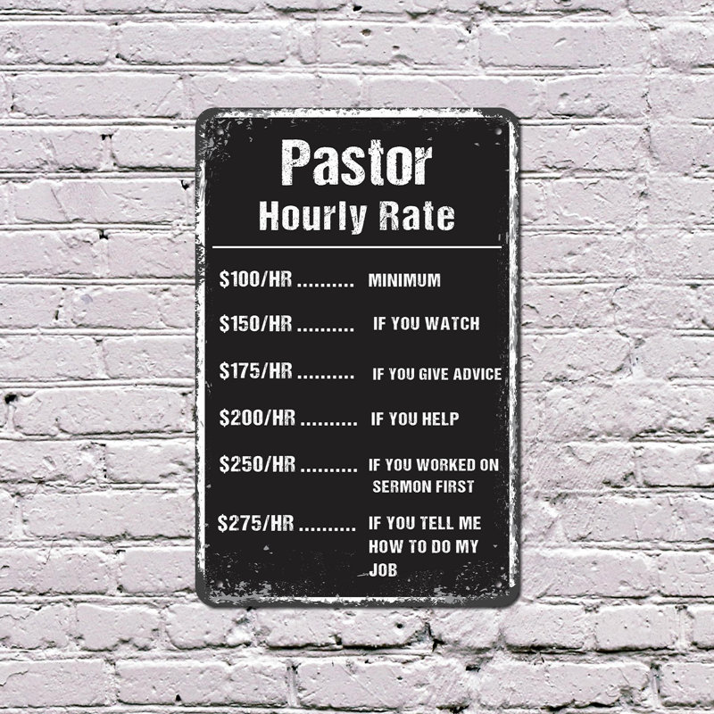 Enseigne amusante en aluminium Pastor