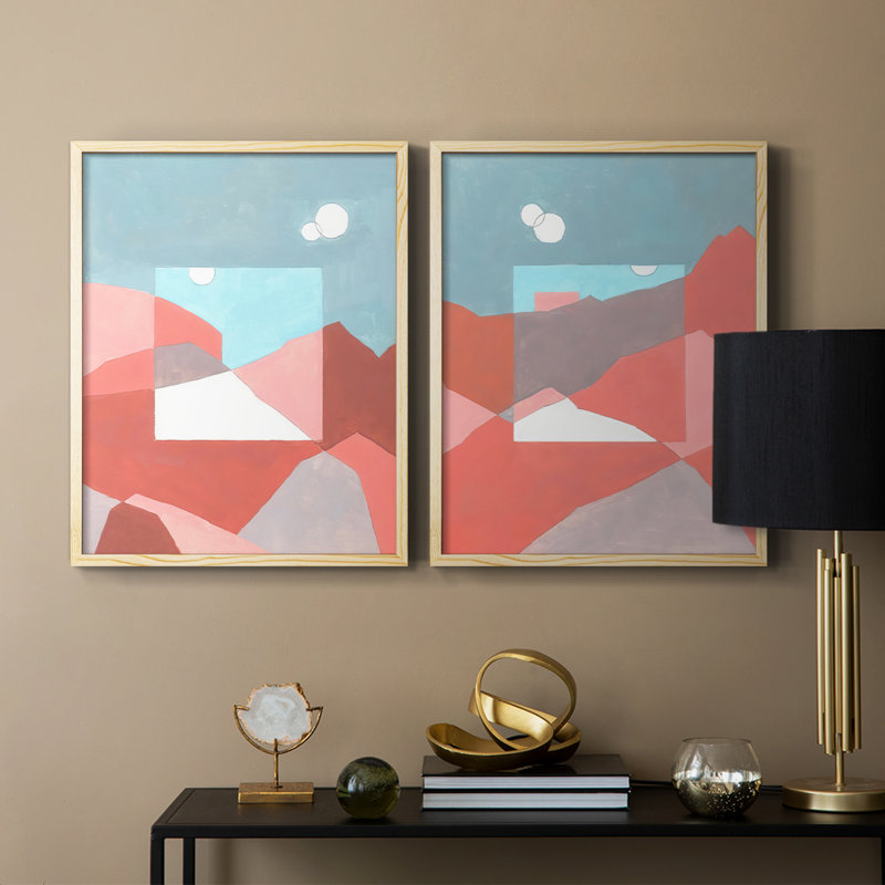 «Desert Dreamscape I», reproduction encadrée de qualité supérieure - prête à être accrochée - aucun clou requis - aucun clou requis