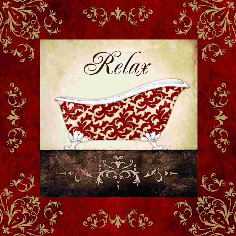 Impression sur toile Ruby Relax Bath, L 12 po x H 12 po