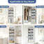 5-Tier Heavy-Duty Over-the-Door Hanging Storage Organiser | Foldable Behind Door Wardrobe Shelving With Side Pockets, Multi-Purpose Storage for Bedrooms, Bathrooms & Baby Nurseries