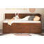 Lit de jour simple avec tiroirs et tablettes-130125432
