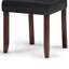 Acadian / Eastwood 5-Piece Dining Set with Solid Hardwood Table and 4 High-Back Upholstered Chairs-1950493552