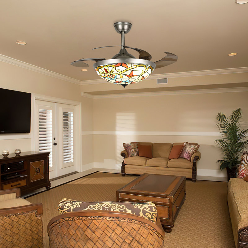Everhardt 42'' Ceiling Fan with LED Lights