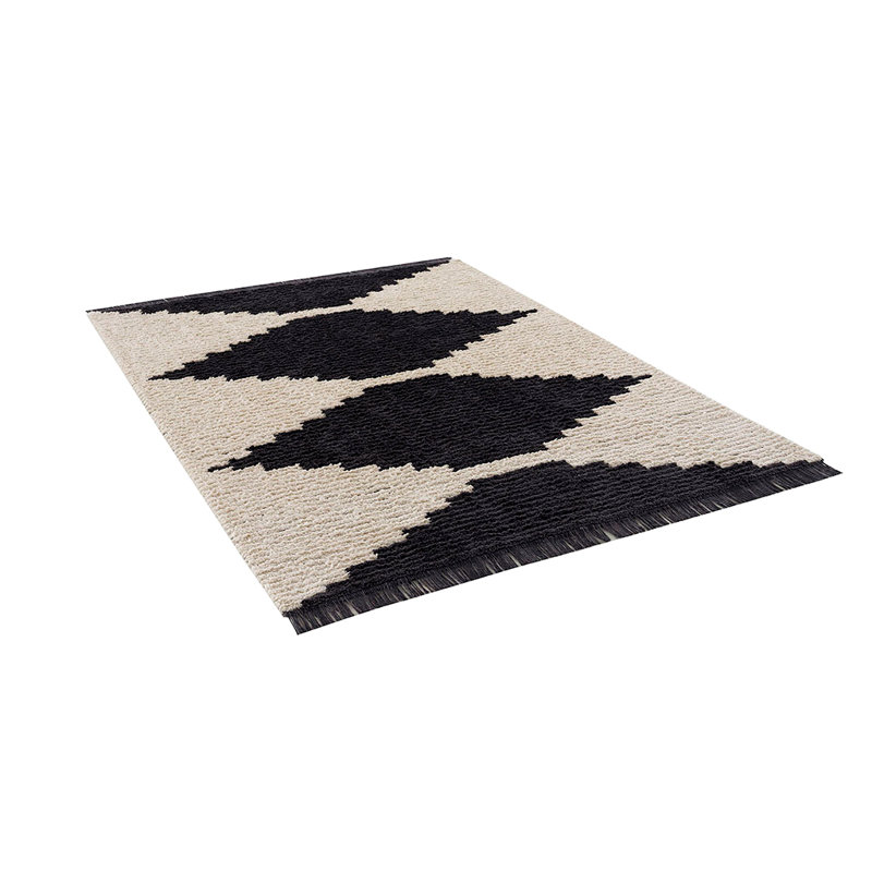 Black & Ivory Modern Area Rug