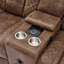 Rondee 5 Seater Linen Electric Reclining Sofa-769279023