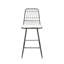 Tabourets de comptoir 2 de conception moderne avec structure en fer et coussins d'eau - P 24,56 po x l 18,52 po, H 42,14 po, hauteur de l'assise 2 et 26,25 po, capacité de charge de 400 lb