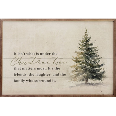 Sous l'arbre de Noël