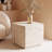Totka Faux Travertine Square End Table