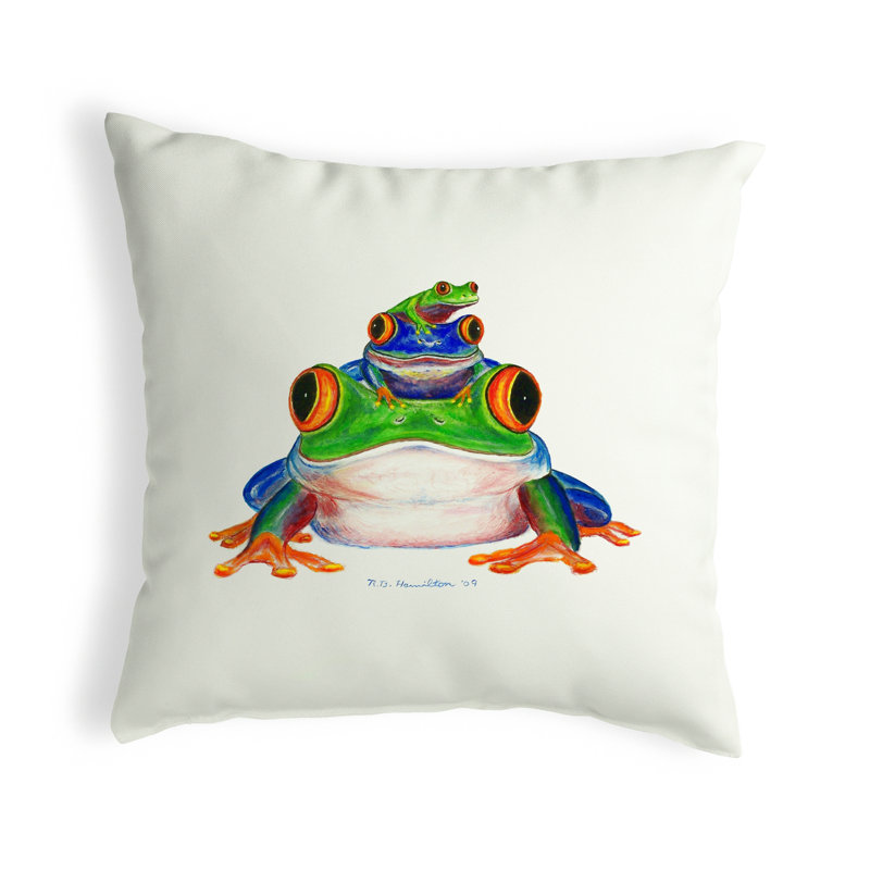Coussin intérieur / extérieur Stacked Frogs