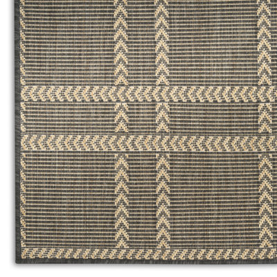 Manderella 4' x 6' Charcoal Modern Rug