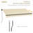12' X 10' Retractable Sunshade Awning, Patio With Manual Operation, 280gsm Fabric, Aluminum Frame, Beige For Yard Deck Crank Handle, Balcony &