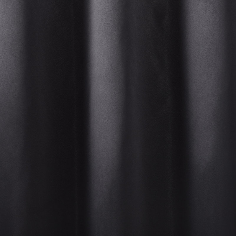 Sateen Room Darkening Curtain Pair, Black, 38" W x 96" L