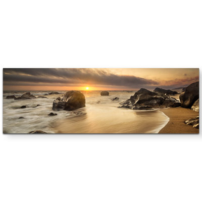 Leinwandbild Ruhiges Meer am Abend, beim Sonnenuntergang