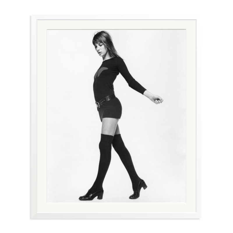 Jane Birkin, 1969, White, 38" H x 32" W