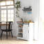 Buffet de ferme HOMcom, buffet 33 po avec porte de grange coulissante et tablette réglable, armoire de cuisine-1473779576