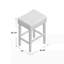 Tabouret de bar 26,75 po