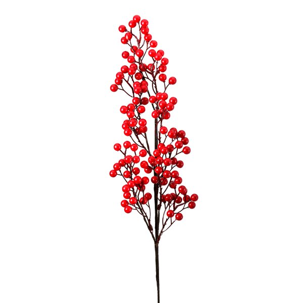 Red Berry Garland - Waterproof Berries - 5 Foot