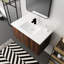 Meuble-lavabo moderne avec lavabo et porte à fermeture en douceur, conception ergonomique pour un matin agréable-2130705805