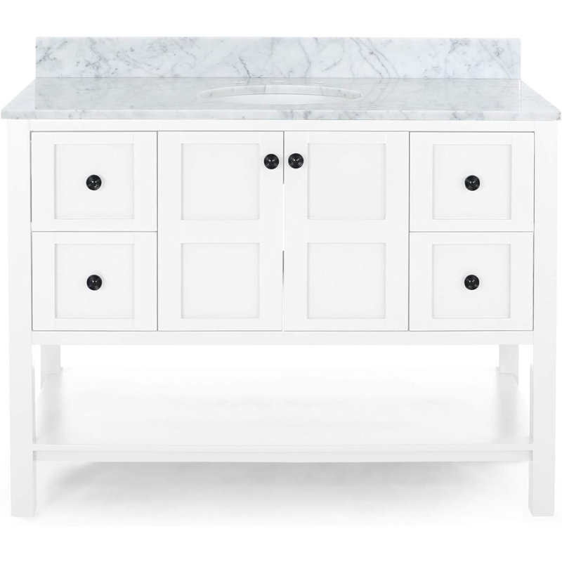 Ensemble de meuble-lavabo simple 49 po Danery, Blanc