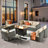 Premium All-Weather Wicker 7 - Person Patio Conversation Set with Cushions-1128862774