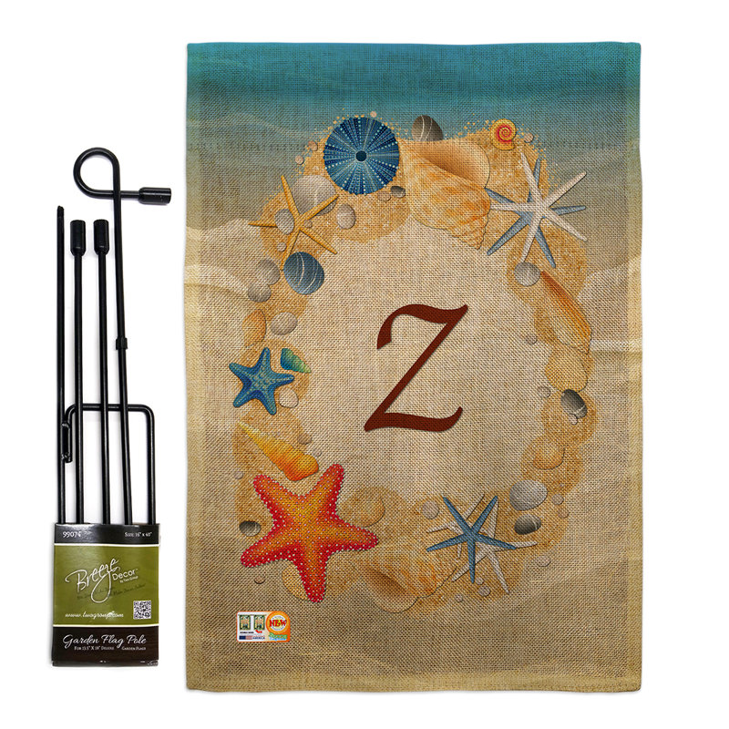 Ensemble de drapeaux en toile de jute 1 x 2 pi A, Z
