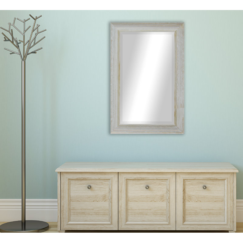 Miroir de salle de bain Kerber, H 38 po x l 32 po, Gris