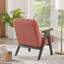 Chaise en corail - Bois et revêtement luxueux pour une touche de style avec dossier élégant-1416479431