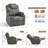 Antaysia Small Power Lift Recliner Chair Sofa with Massage and Heat for Petite Elderly, 3 Positions, Cup Holders and USB Ports, Extended Footrest, Fabric-1283177317