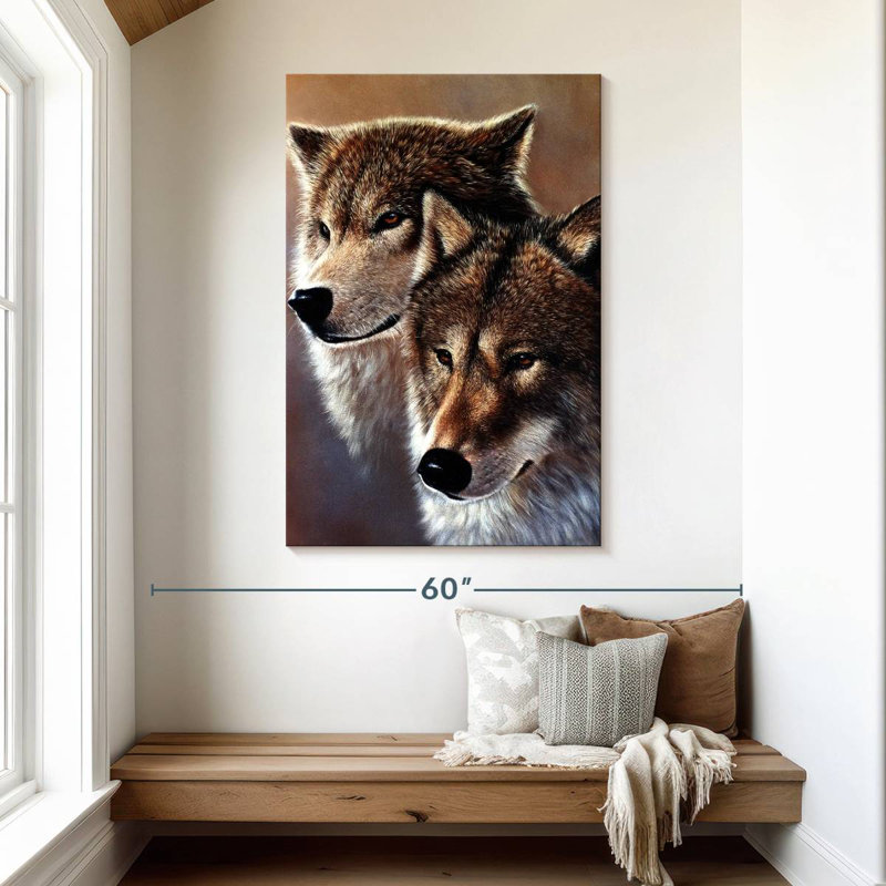Brampt Fearless Wolves, 48" H x 32" W