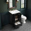 Ensemble de meuble-lavabo simple l 20 po avec lavabo en céramique, pieds en bois massif, 1 tiroir et armoire 2 portes-115629995-115629998