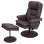 Fauteuil inclinable pivotant en cuir Scratch Cat