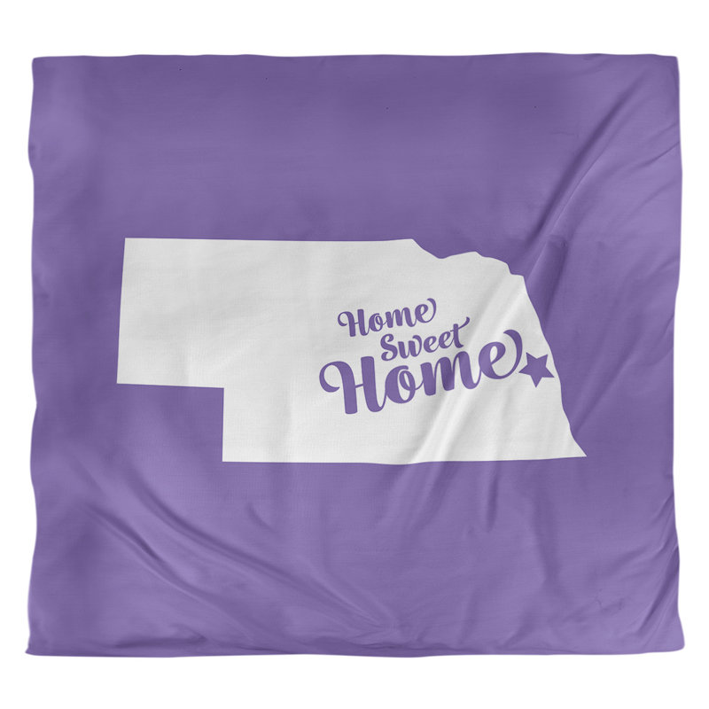 Housse de couette omaha doux, Housse de couette pour très grand lit, Mauve, Microfibre