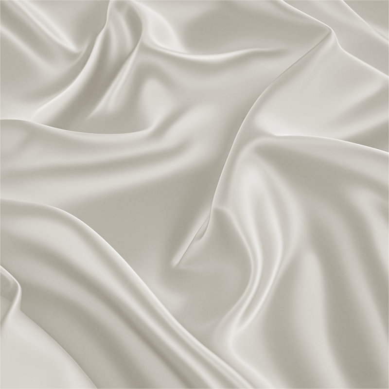 Silk No Pattern Duvet Cover, Ivory, Double Duvet Cover