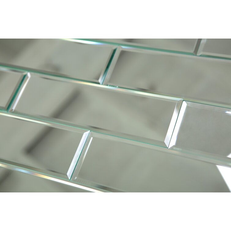 3x6 Beveled Clear Mirror Glass Subway Tile  Online Tile Store with Free  Shipping on Qualifying Orders