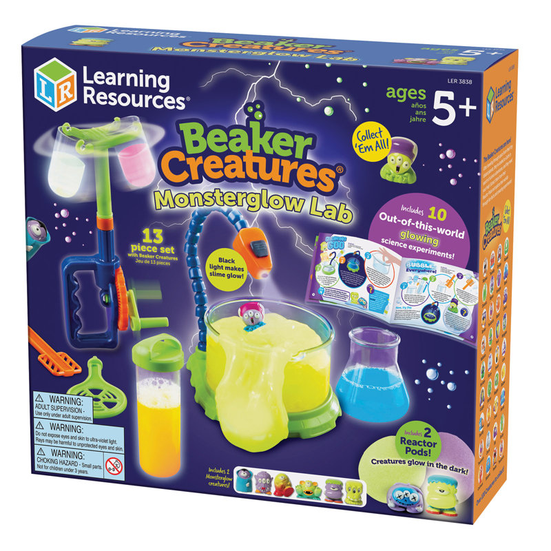Matériel d'apprentissage Bécher Créatures monstre Glow Lab